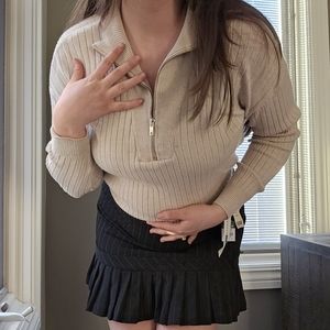 Vintage Cream Pull over Cardigan